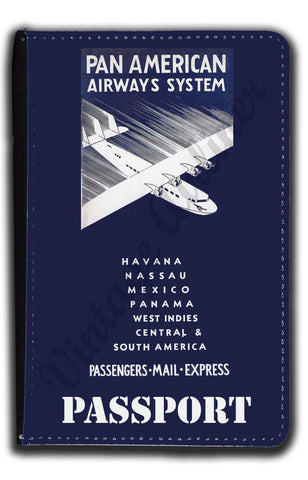 Pan American Airways System Passport Case