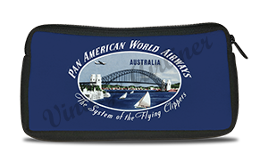 Pan American World Airways Australia Vintage Bag Sticker Travel Pouch