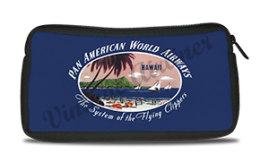 Pan American World Airways Hawaii Vintage Bag Sticker Travel Pouch