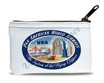 Pan American World Airways USA Bag Sticker Rectangular Coin Purse