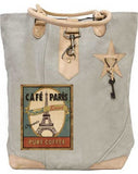 Café Paris Canvas Tote