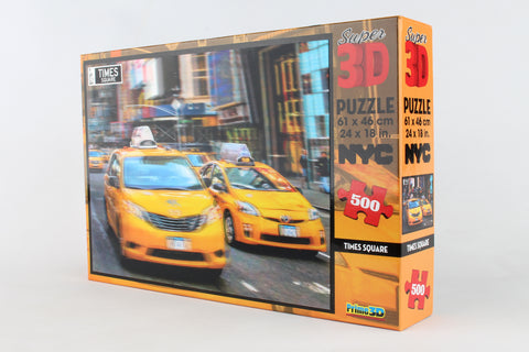 NYC TIMES SQUARE 3D PUZZLE - 500 PIECES