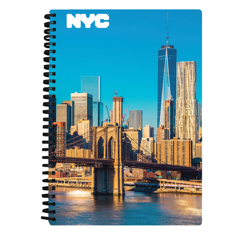 NEW YORK CITY BROOKLYN BRIDGE 3D NOTEBOOK 80 PAGES