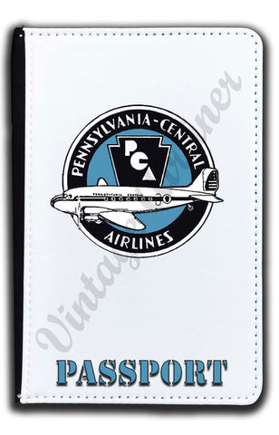 Pennsylvania Central Airlines Vintage Passport Case