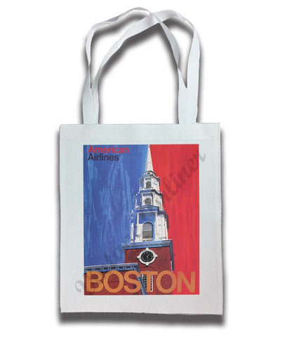 AA Boston Travel Poster Tote Bag