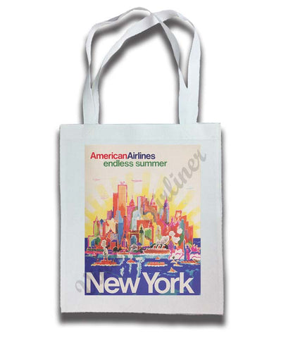 AA New York City Travel Poster Tote Bag