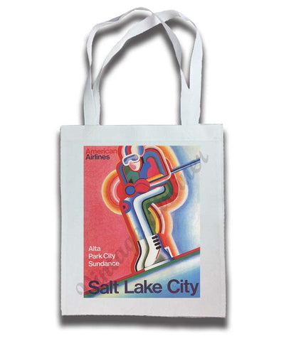 AA Utah Ski Travel Poster Tote Bag
