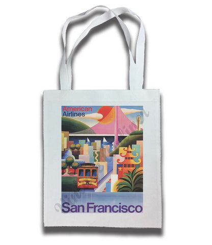 AA San Francisco Travel Poster Tote Bag