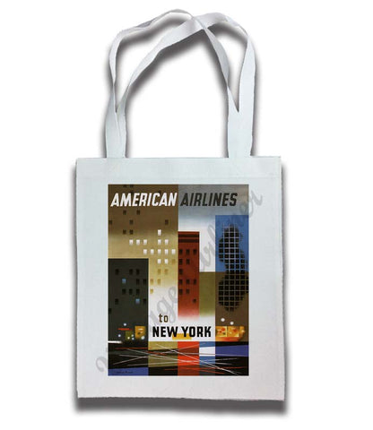 AA New York 1960's Travel Poster Tote Bag