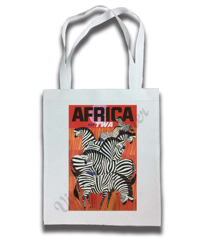 TWA Africa Travel Poster Tote Bag