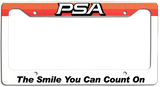PSA - The Smile You Can Count On - License Plate Frame