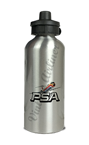 Pacific Southwest Airlines (PSA) DC-9 Bag Sticker Aluminum Water Bottle
