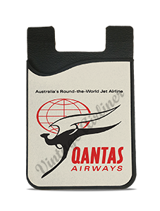 QANTAS 1950's Vintage Kangaroo Bag Sticker Card Caddy