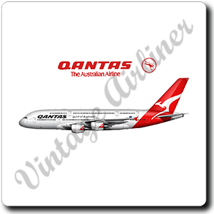 QANTAS A380  -  Square Coaster