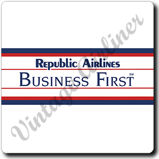 Republic Airlines - Business First - Square Coaster