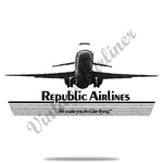 Republic Airlines DC9 Round Coaster