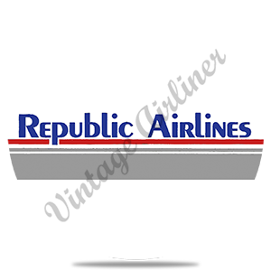 Republic Airlines Logo Round Coaster