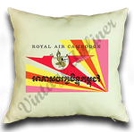 Royal Air Cambodge Vintage Linen Pillow Case Cover