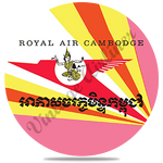 Royal Air Cambodge Vintage Round Coaster