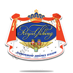 SAS Airlines Royal Viking Vintage Bag Sticker Round Coaster