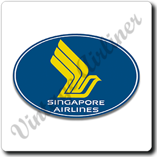 Singapore Airlines Logo Square Coaster