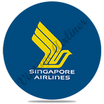 Singapore Airlines Logo Round Coaster
