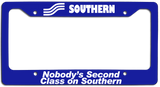 Southern Airlines - Nobody's Second Class on Southern - License Plate Frame