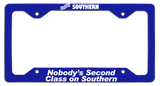 Southern Airlines - Nobody's Second Class on Southern - License Plate Frame