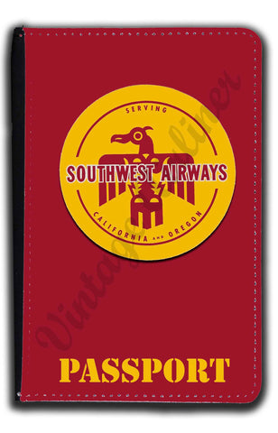 Southwest Airways Vintage Passport Case