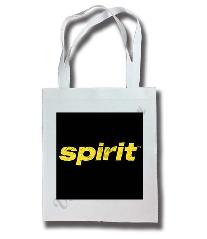 Spirit Airlines Black and Yellow Logo Tote Bag