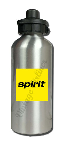 Spirit Airlines Black on Yellow Aluminum Water Bottle