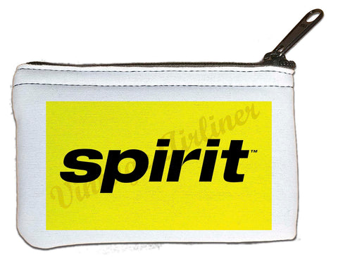 Spirit Airlines Black on Yellow Rectangular Coin Purse