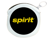Spirit Airlines Black and Yellow Logo Round Coin Purse