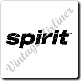 Spirit Airlines Logo Square Coaster
