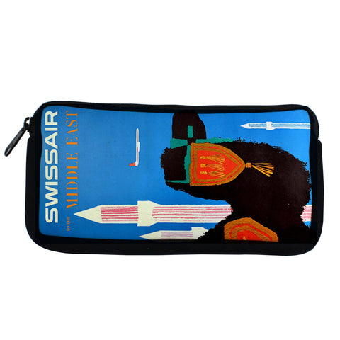 Swiss Air To The Middle East Travel Pouch