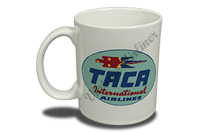 TACA Airlines Vintage Bag Sticker  Coffee Mug