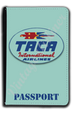 TACA Airlines Vintage Bag Sticker Passport Case