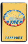 TAE Greek Airlines Vintage Bag Sticker Passport Case