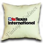 Texas International Logo Linen Pillow Case Cover