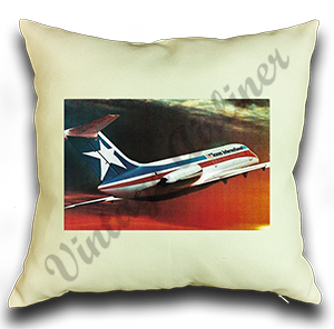 Texas International DC-9 Linen Pillow Case Cover
