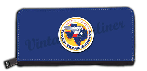 Trans Texas Airways Vintage Bag Sticker wallet