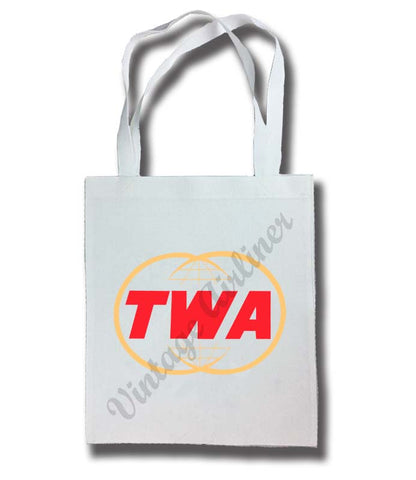 TWA 1969 Twin Globe Logo Tote Bag