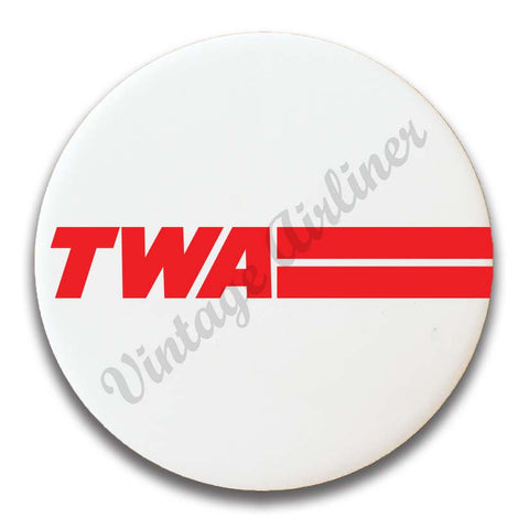 TWA Red Logo with Lines Magnets
