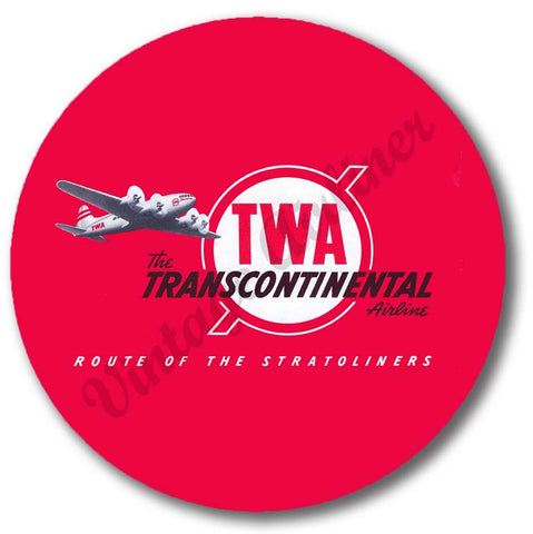 TWA Route Of The Stratoliners Magnets