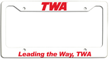 TWA - Leading the Way, TWA - License Plate Frame