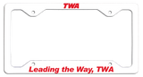 TWA - Leading the Way, TWA - License Plate Frame