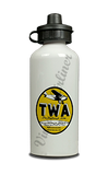 TWA 1930's Fokker F-10 Bag Sticker Aluminum Water Bottle