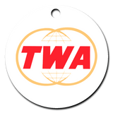 TWA Twin Globe Logo Ornaments