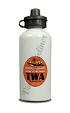 TWA 1930's DC-3 Bag Sticker Aluminum Water Bottle