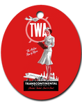TWA 1950's Stewardess Ornament
